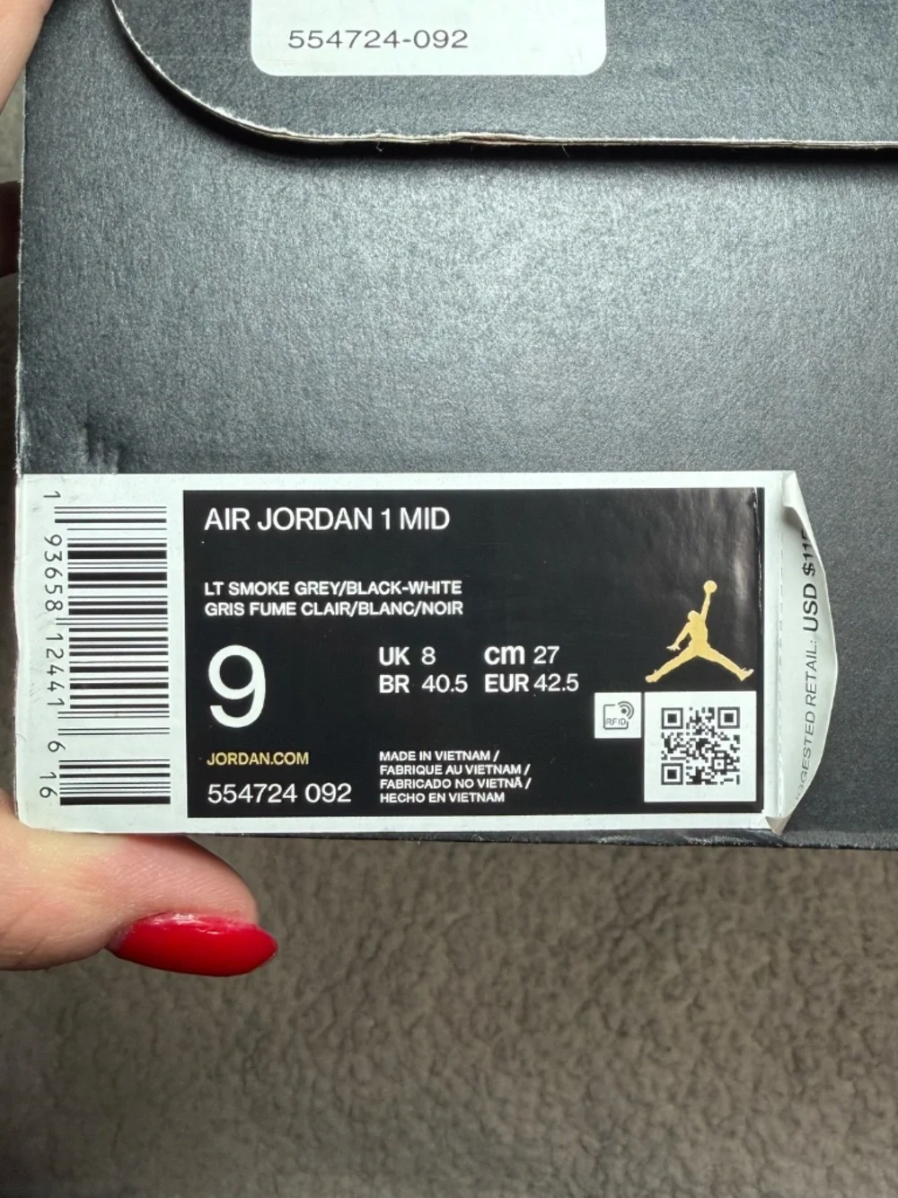 Mens Air Jordan 1 Mid Sneakers